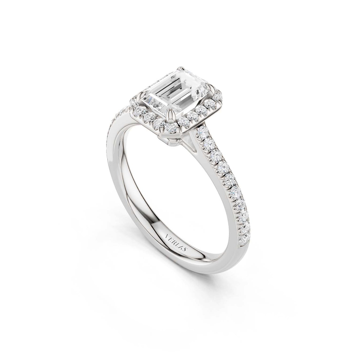 Emerald Signature Halo Ring