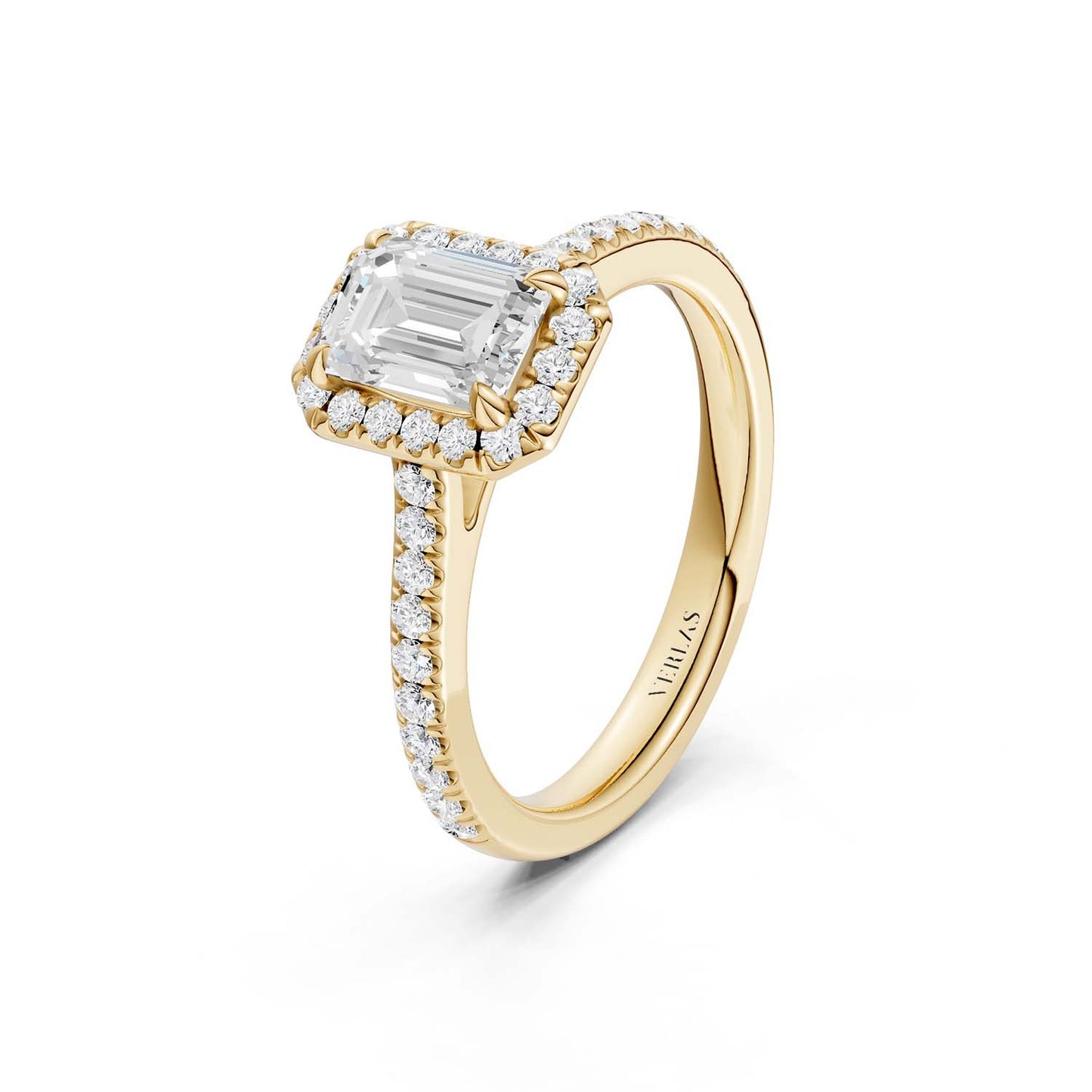 Emerald Signature Halo Ring