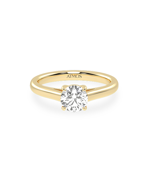 Atmos Iconic Round Ring yellow gold