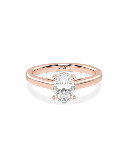 Atmos Iconic Ellipse Ring rose gold