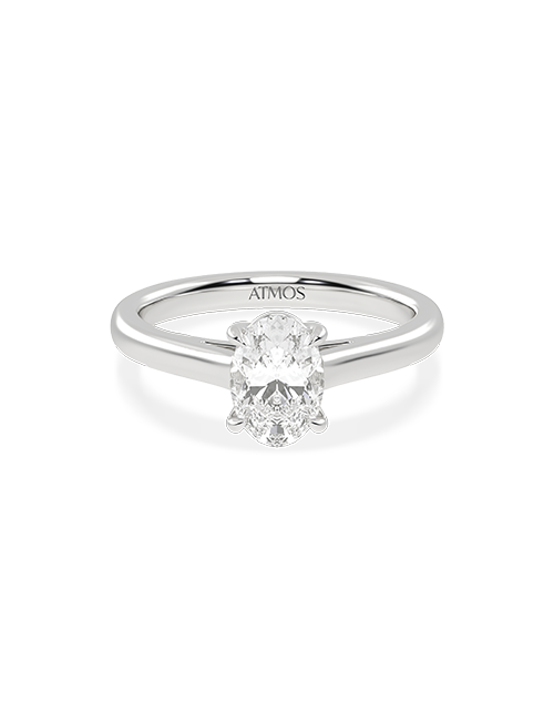 Atmos Iconic Ellipse Ring white gold