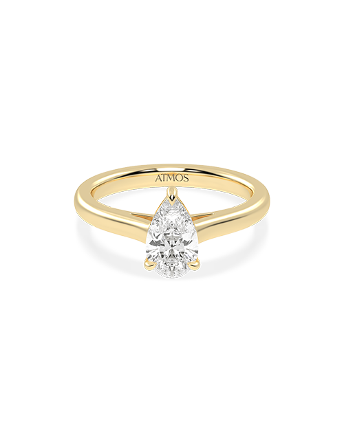 Atmos Iconic Dewdrop Ring yellow gold