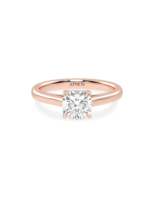 Atmos Iconic Cushion Ring rose gold
