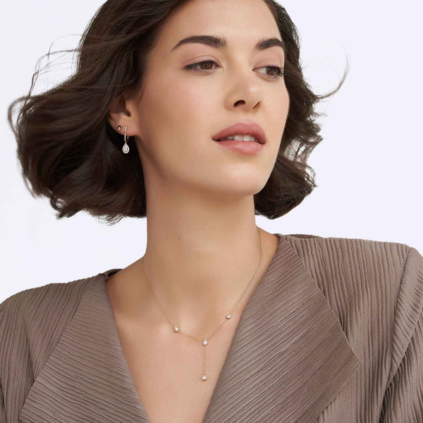 Dewdrop Stationed Y Necklace