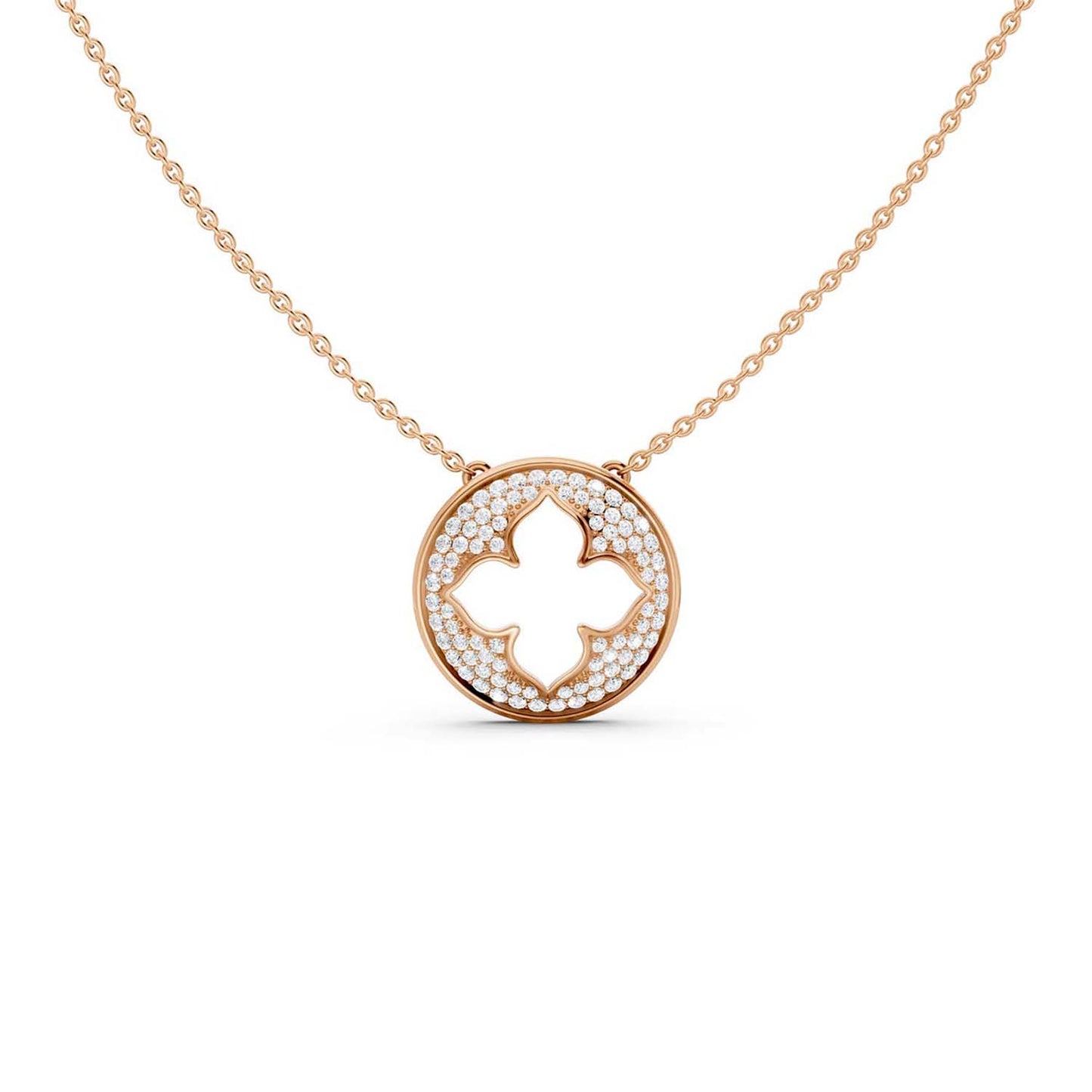 La Fleur Diamond Groove Necklace