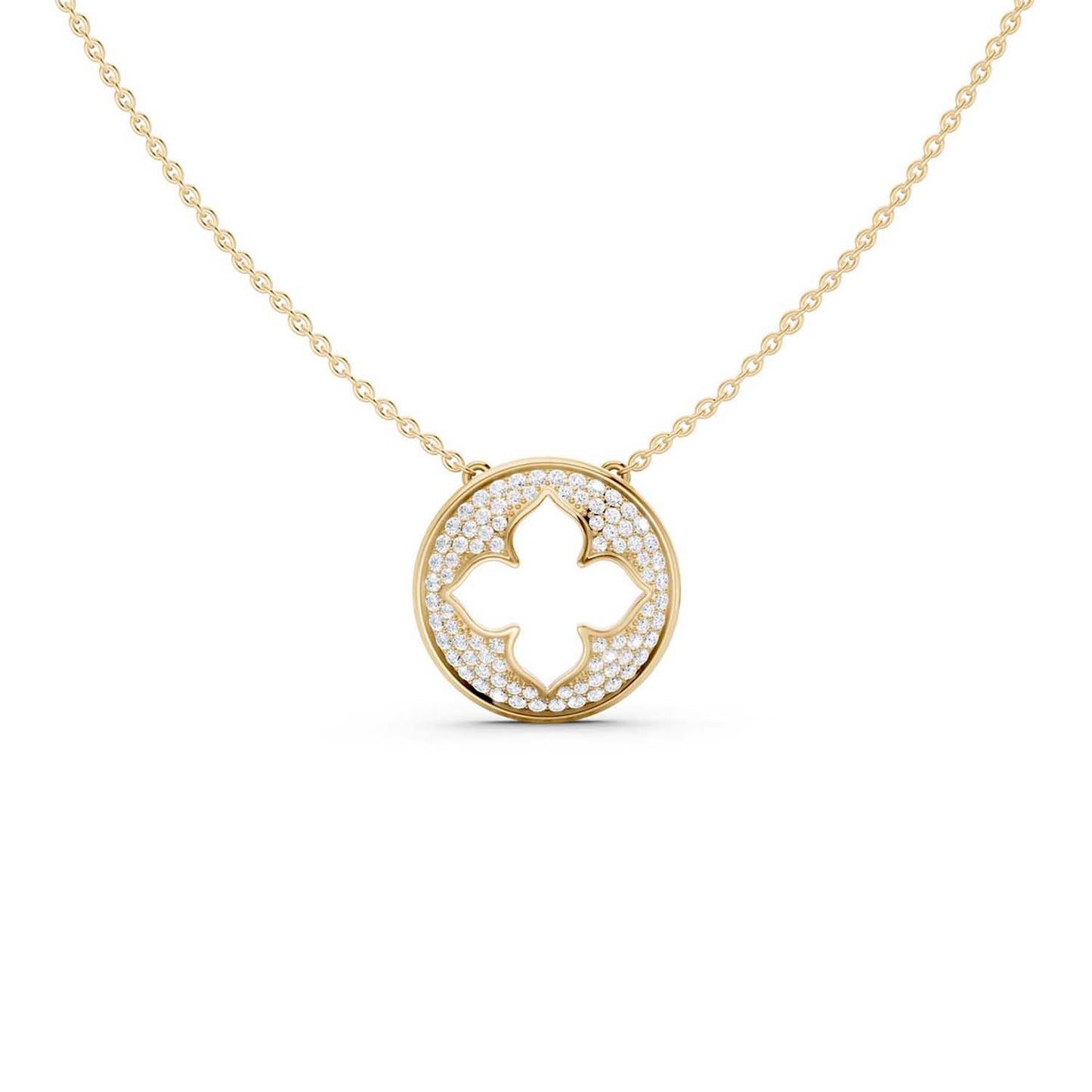La Fleur Diamond Groove Necklace