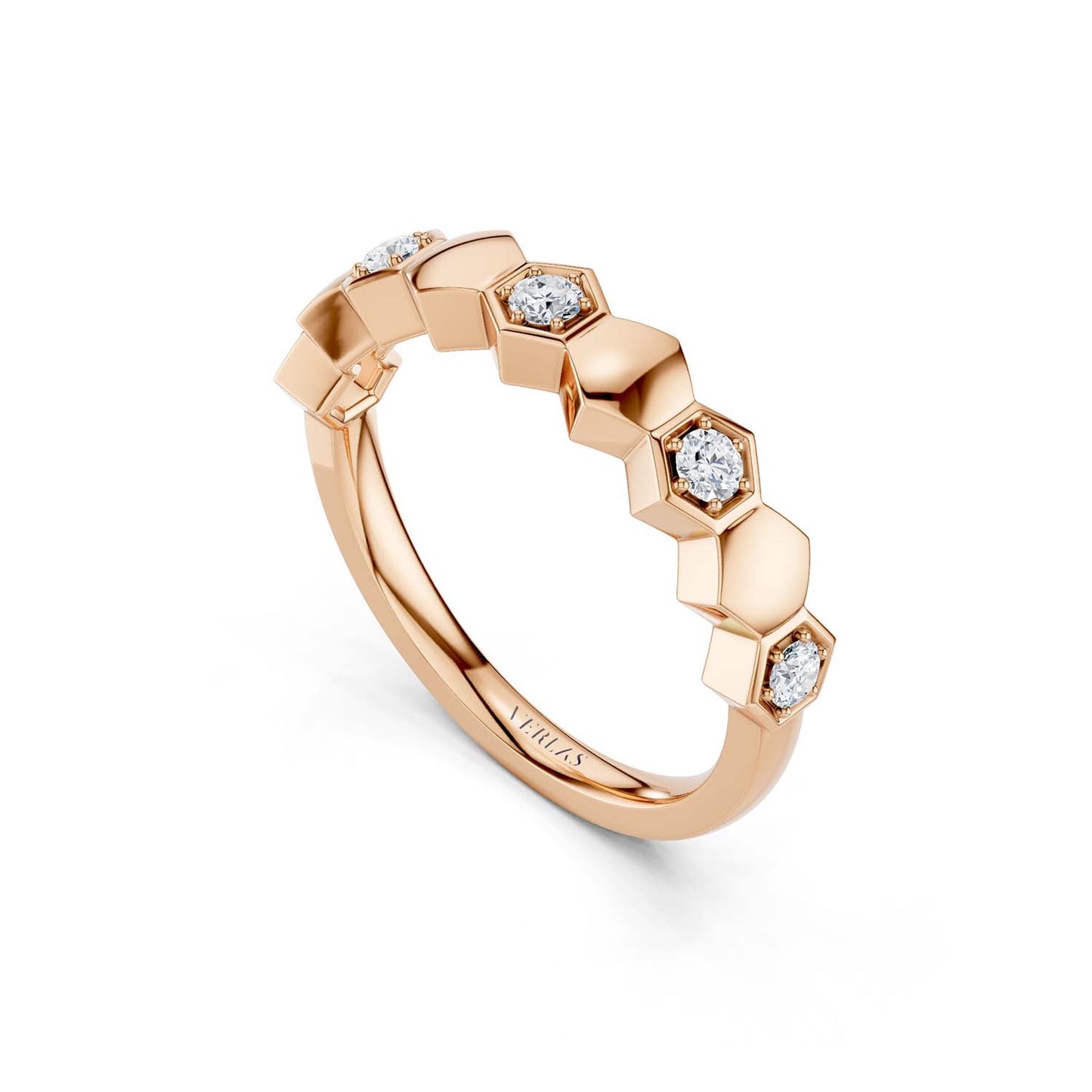 Alternating Diamonds Hexagon Band