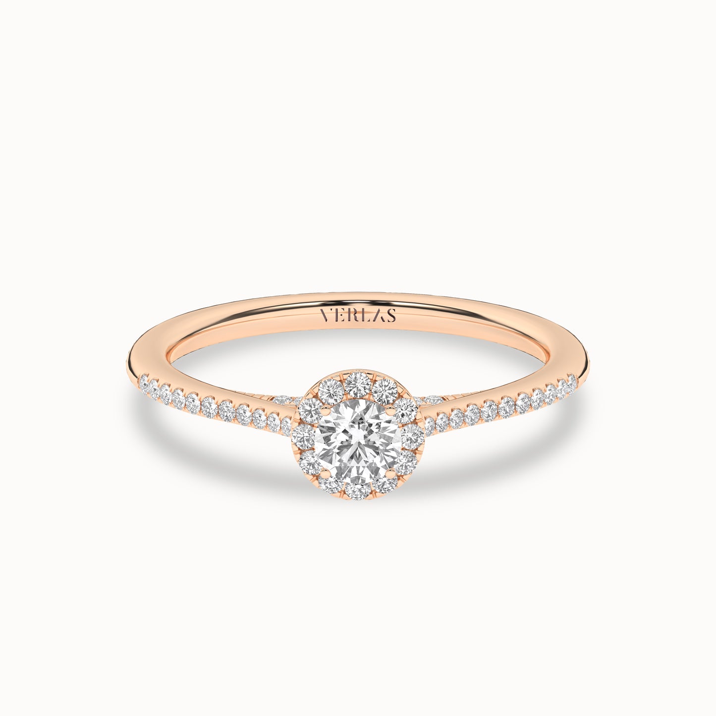 Round Halo Diamond Set (3 Pcs.)