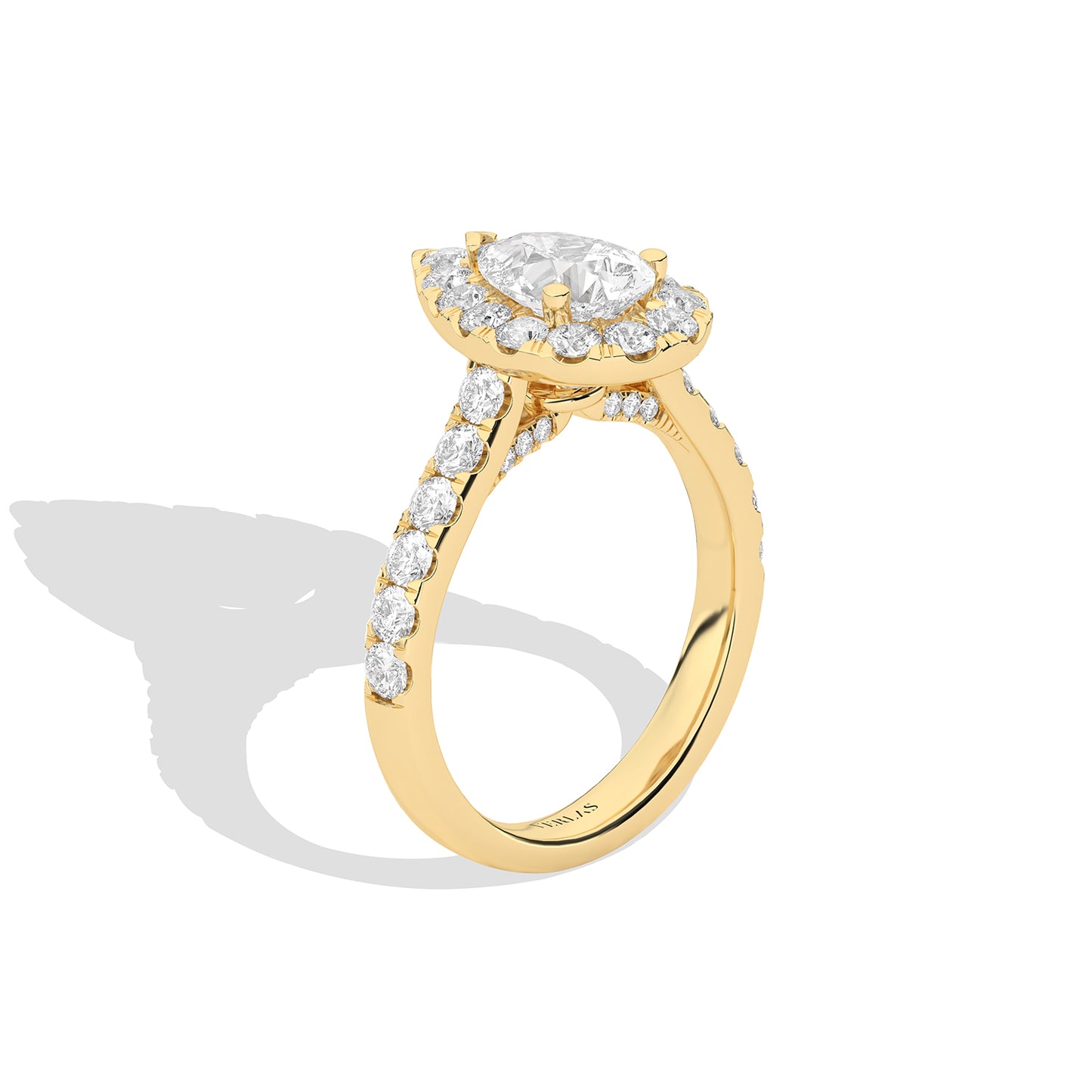 Signature Dewdrop Halo Ring