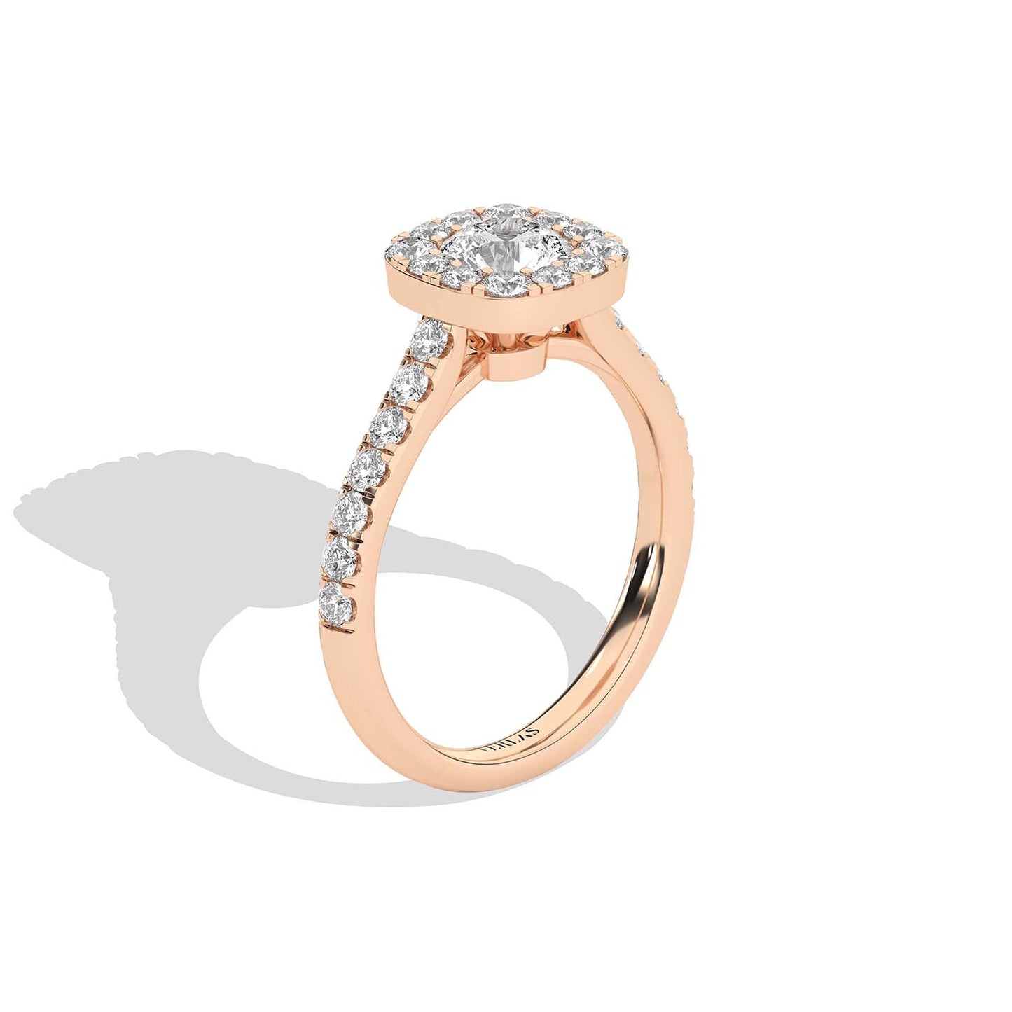 Signature Iconic Round-Princess Halo Ring