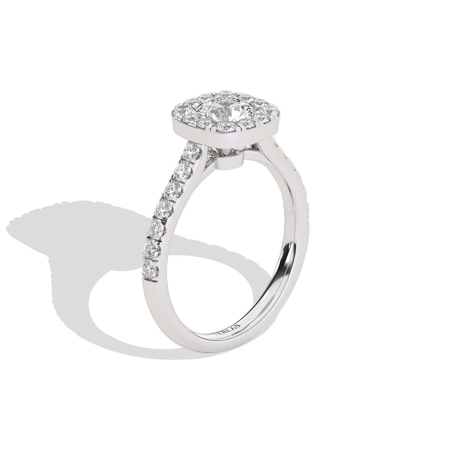 Signature Iconic Round-Princess Halo Ring