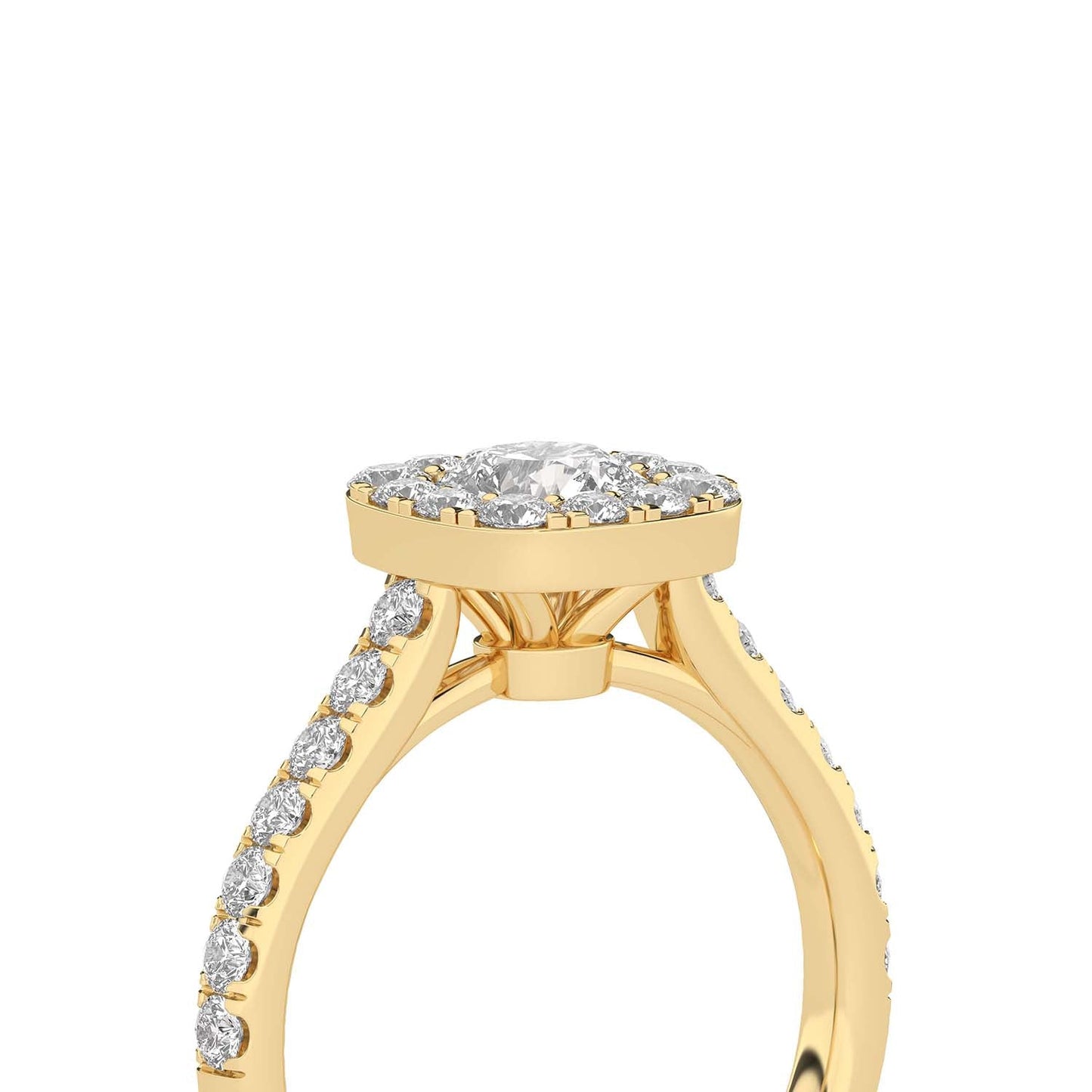 Signature Iconic Round-Princess Halo Ring