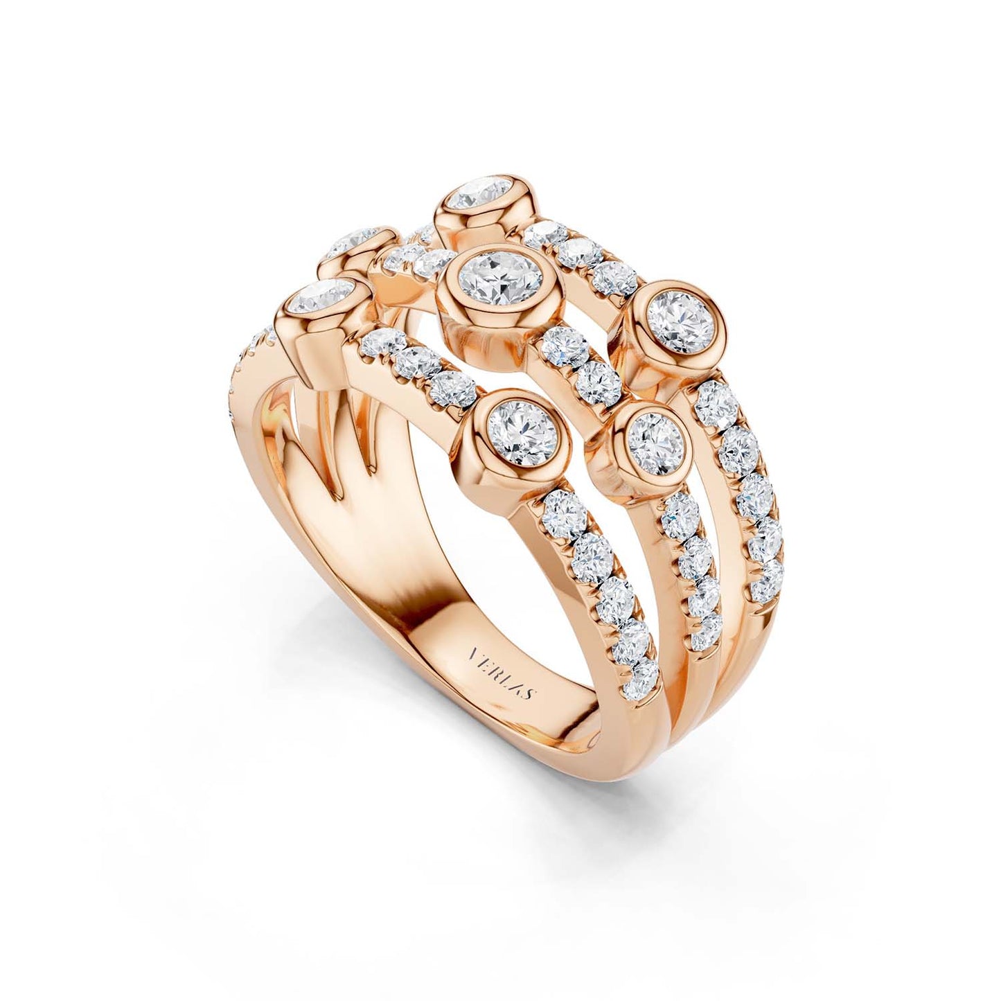 3-Tier Smitten Ring