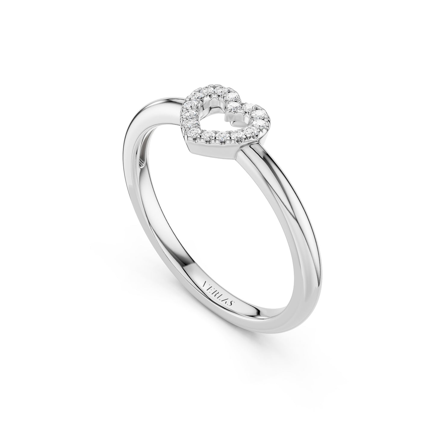 Mini-Heart Silhouette Ring