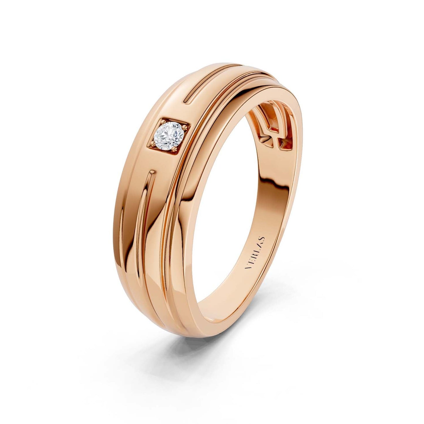 1-Stationed Round Diamond Band