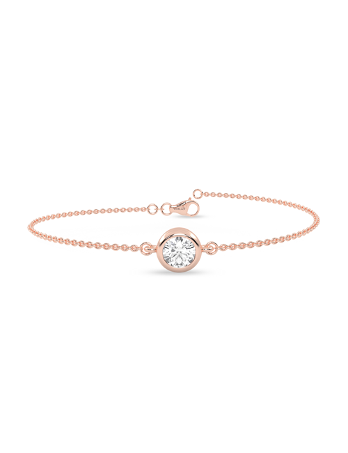 Round Diamond Glitter Bracelet rose gold