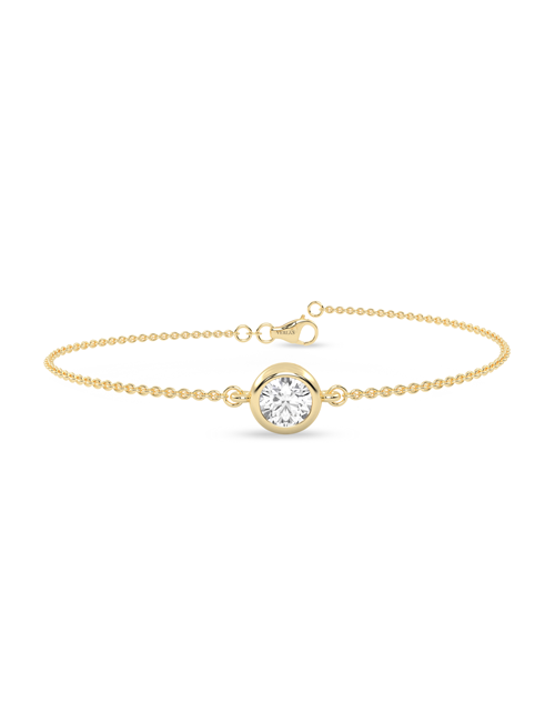 Round Diamond Glitter Bracelet yellow gold