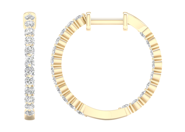 Charming Hoops yellow gold