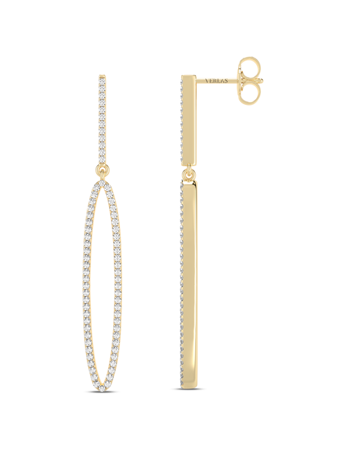 Silhouette Iconic Danglers yellow gold