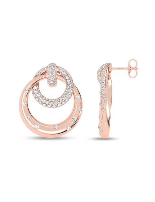 Together Forever Studs rose gold