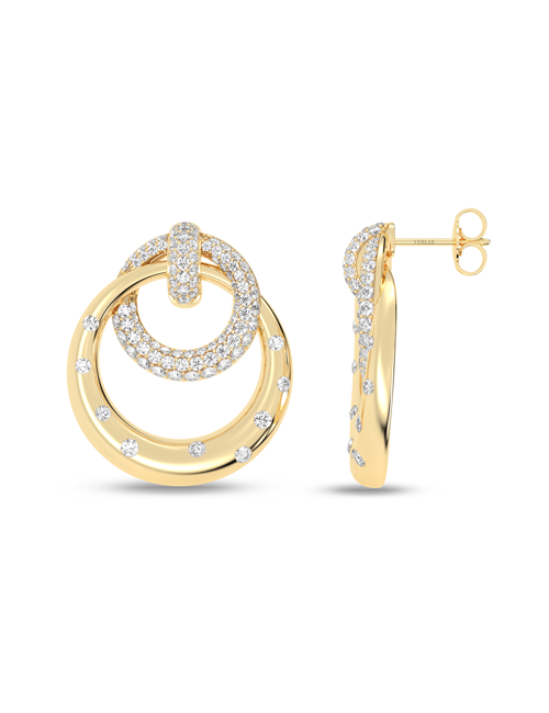 Together Forever Studs yellow gold