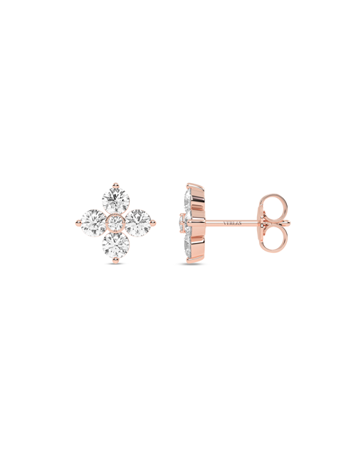 Alyssa Studs rose gold