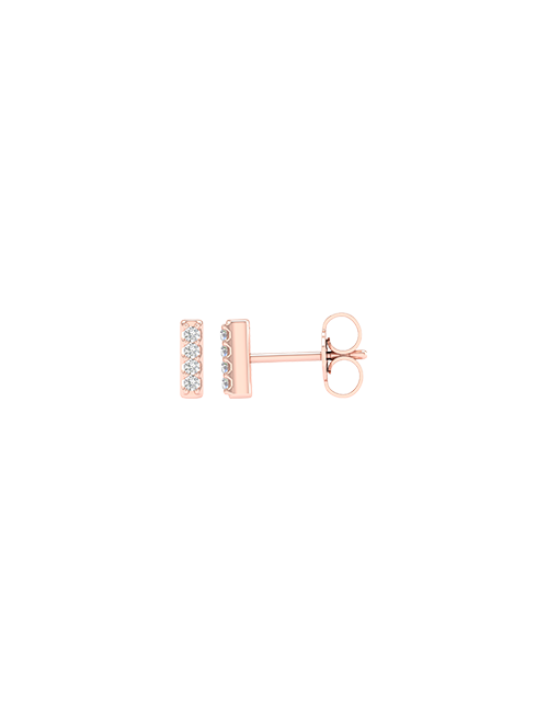Petite Bar Studs rose gold