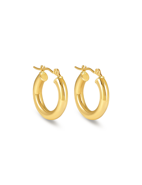Classic Mini Hoops yellow gold