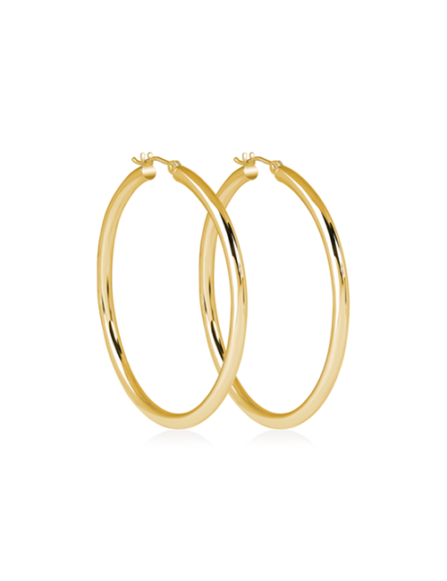 Classic medium Hoops yellow gold