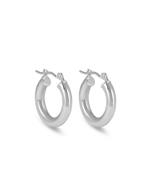 Classic Mini Hoops white gold