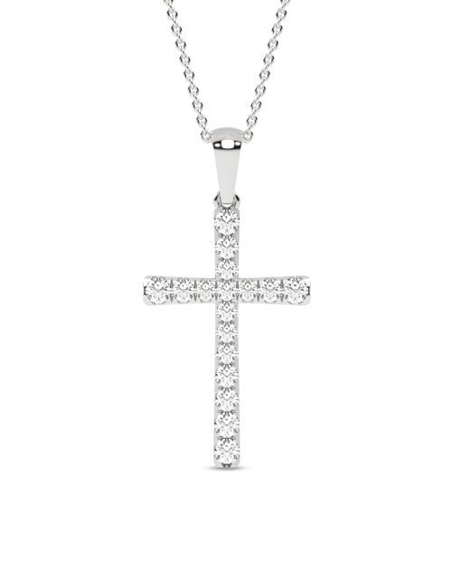 Signature Cross Necklace white gold