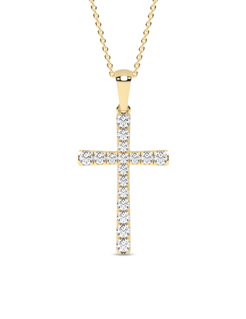 Signature Cross Necklace yellow gold