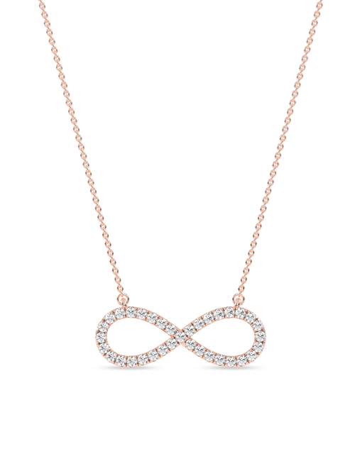 Infinity Necklace rose gold