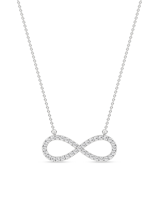 Infinity Necklace white gold