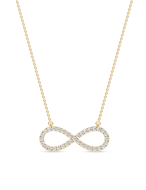 Infinity Necklace yellow gold