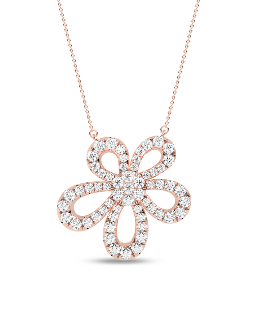 Bouquet Necklace rose gold