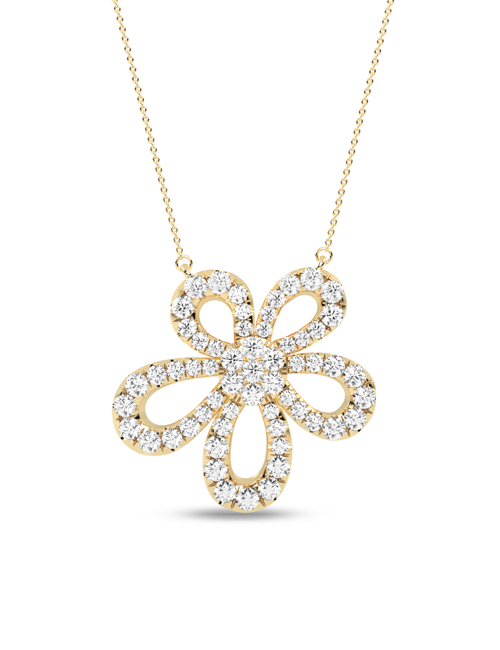 Bouquet Necklace yellow gold