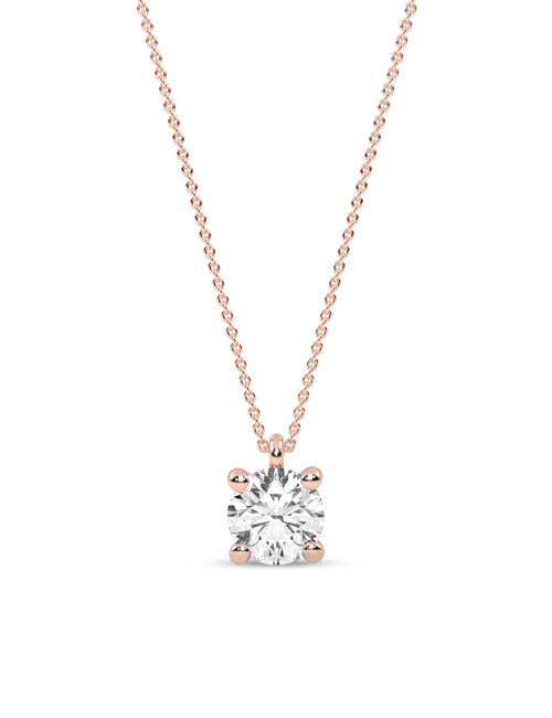 Essential Round Necklace rose gold
