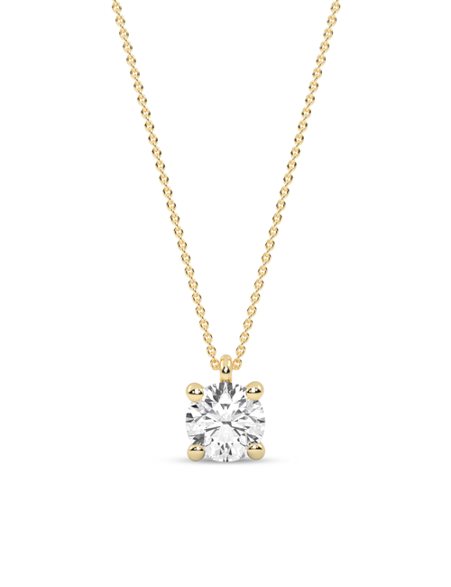 Essential Round Necklace yellow gold
