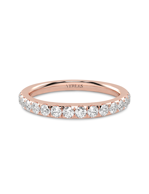 Round-Embellished Band rose gold