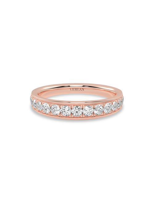 Trailing Diamonds Band rose gold