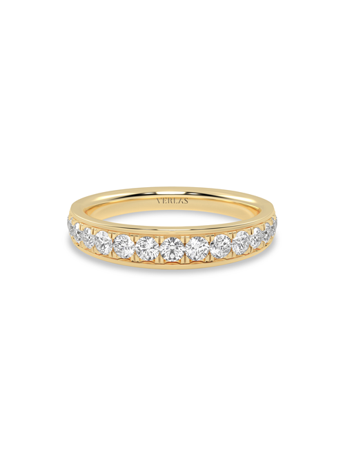 Trailing Diamonds Band yellow gold