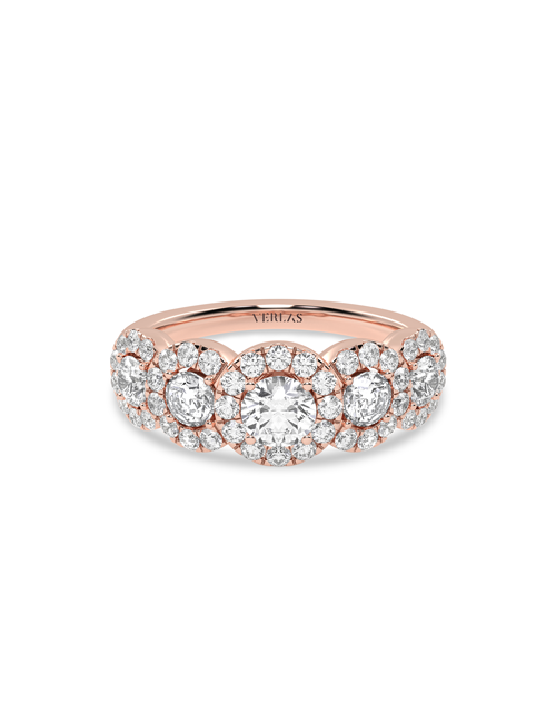 5-Stone Graduated Cherished Vows rose gold