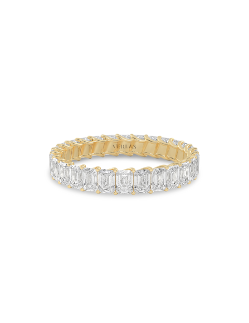 Eternal Emerald Band yellow gold