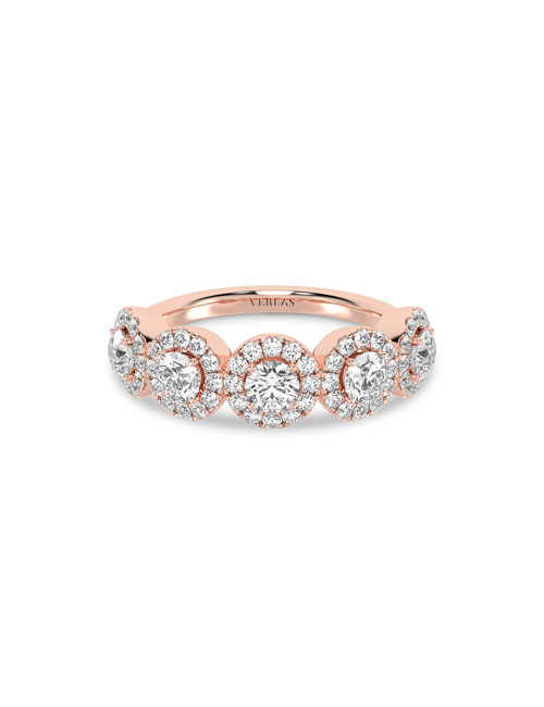 5-Stone Cherished Vows rose gold