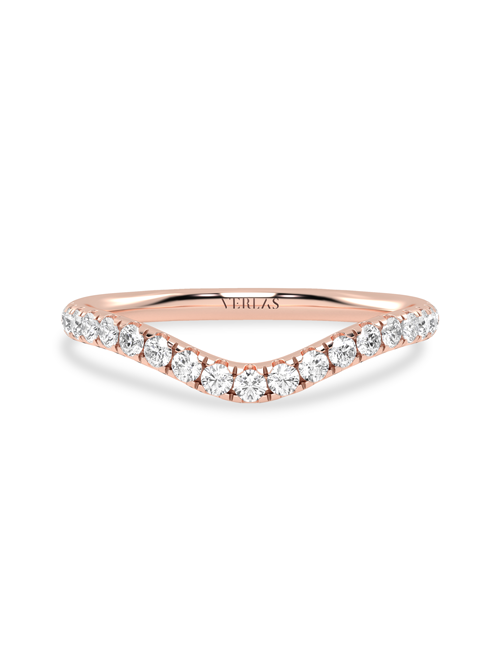 Rippling Round Ring rose gold