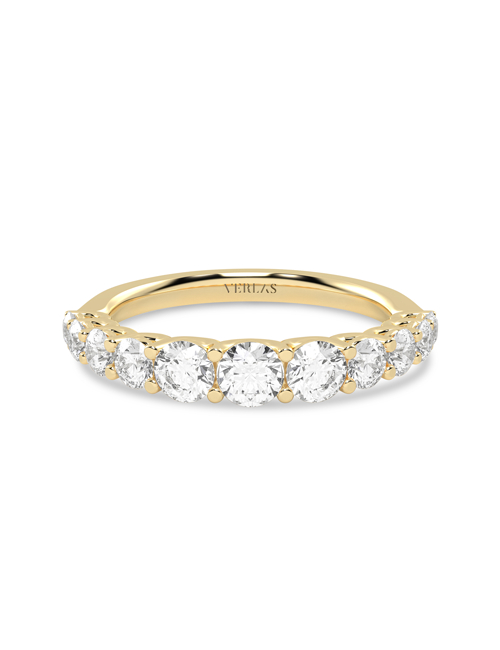 Graduated Round Ring yellow gold