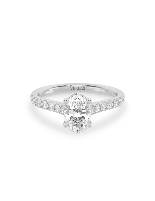 Signature Ellipse Ring white gold