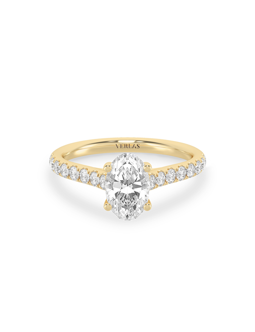 Signature Ellipse Ring yellow gold