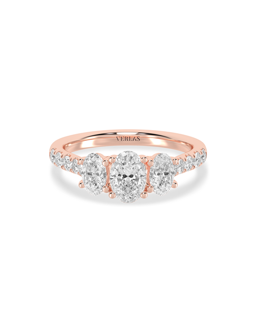 Embellished Ellipse Vows rose gold